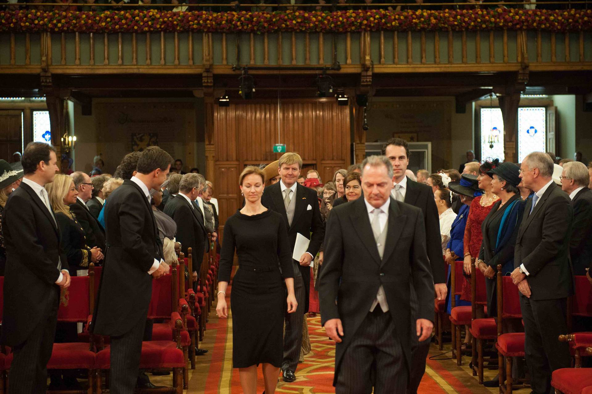 Binnenkomst Koning in Ridderzaal