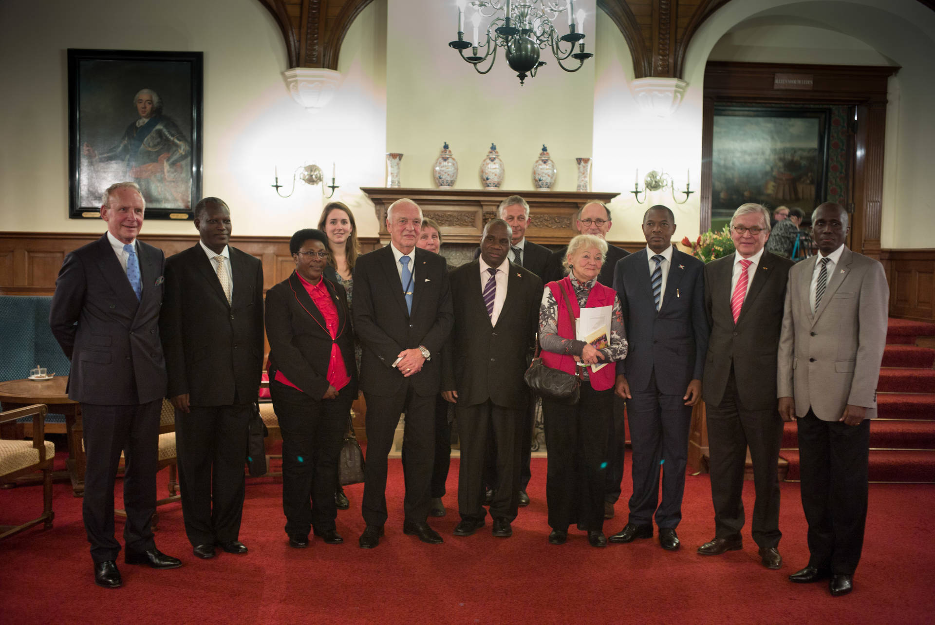 Ontvangst delegatie Burundi in de Hall 