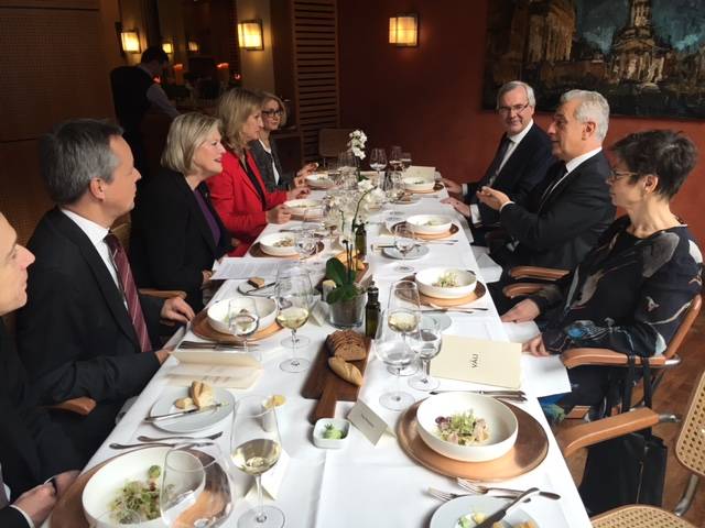 Lunch gehost door de heer Stanlislaw Tillich (Voorzitter Bundesrat)