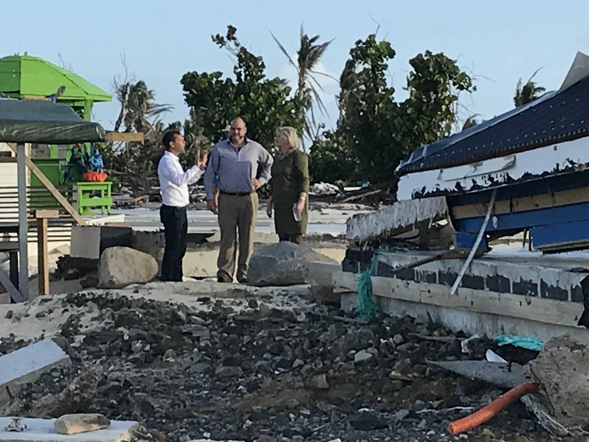 Schade orkaan Irma op Franse deel Sint-Maarten