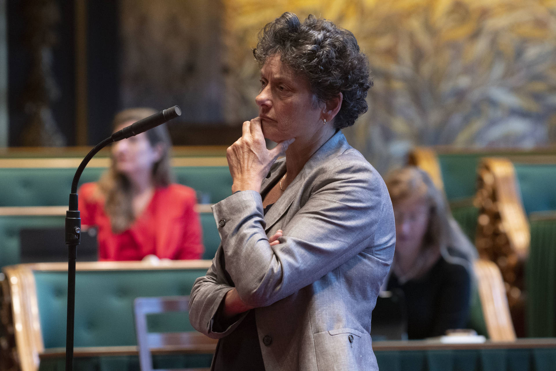 Senator Strik (GroenLinks) tijdens het debat