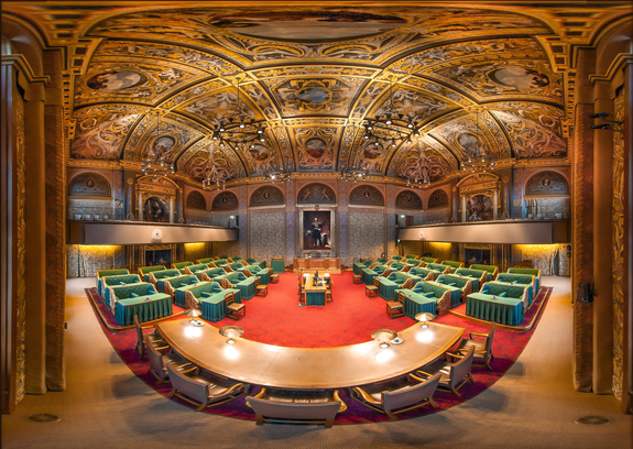 Plenaire zaal Eerste Kamer 