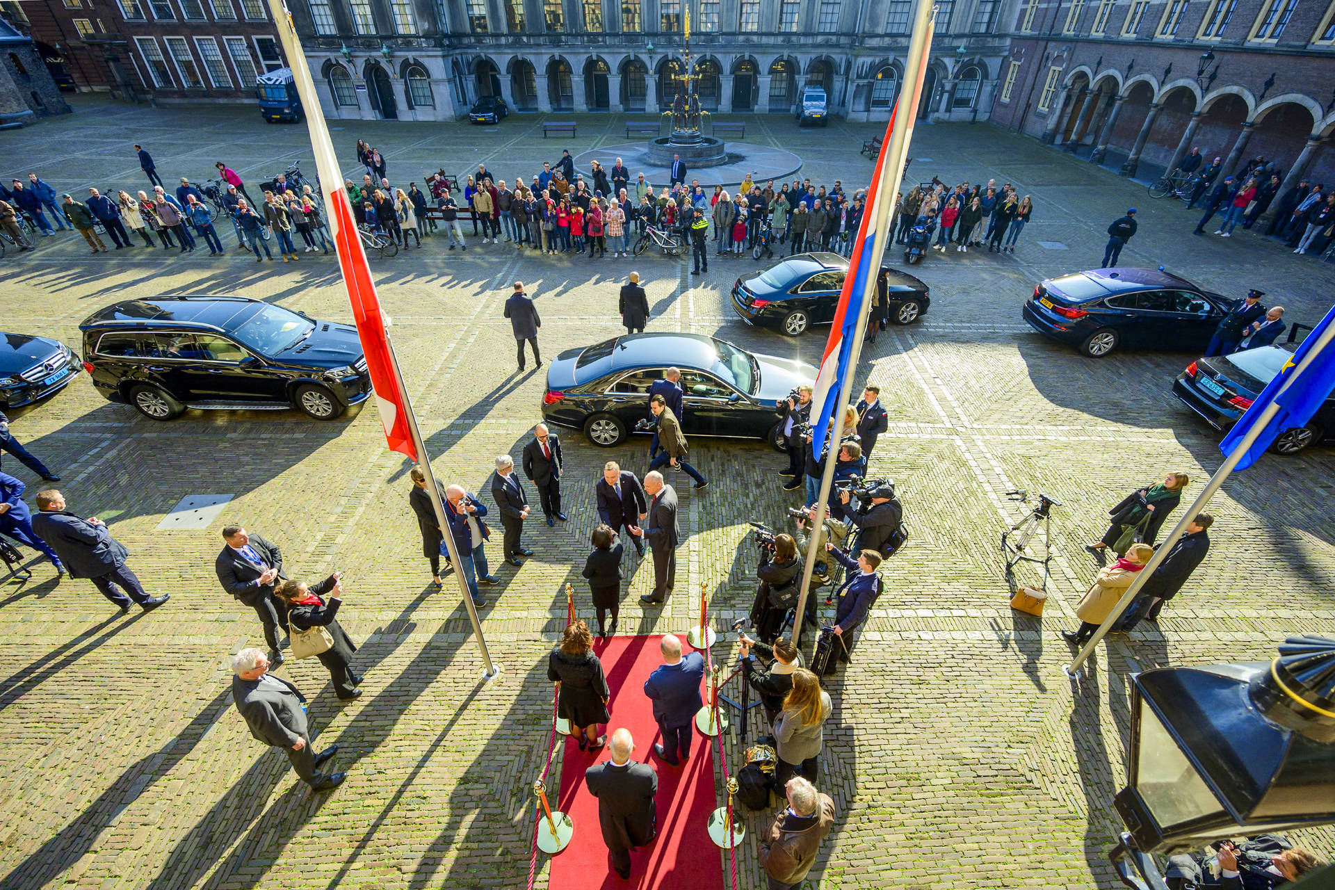 President Polen ontvangen door Staten-Generaal