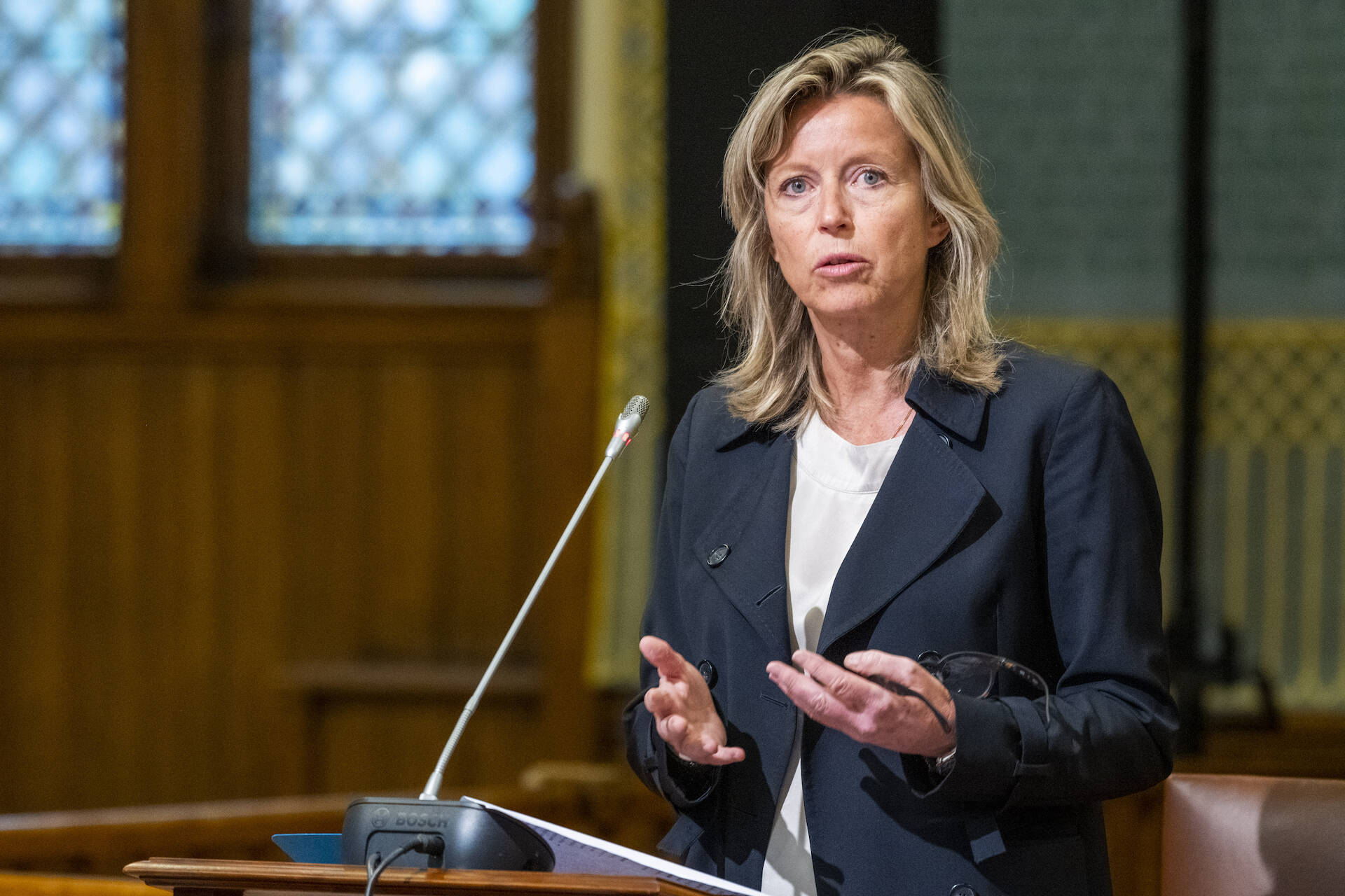 Minister Ollongren (BZK) tijdens het debat op 30 juni 2020