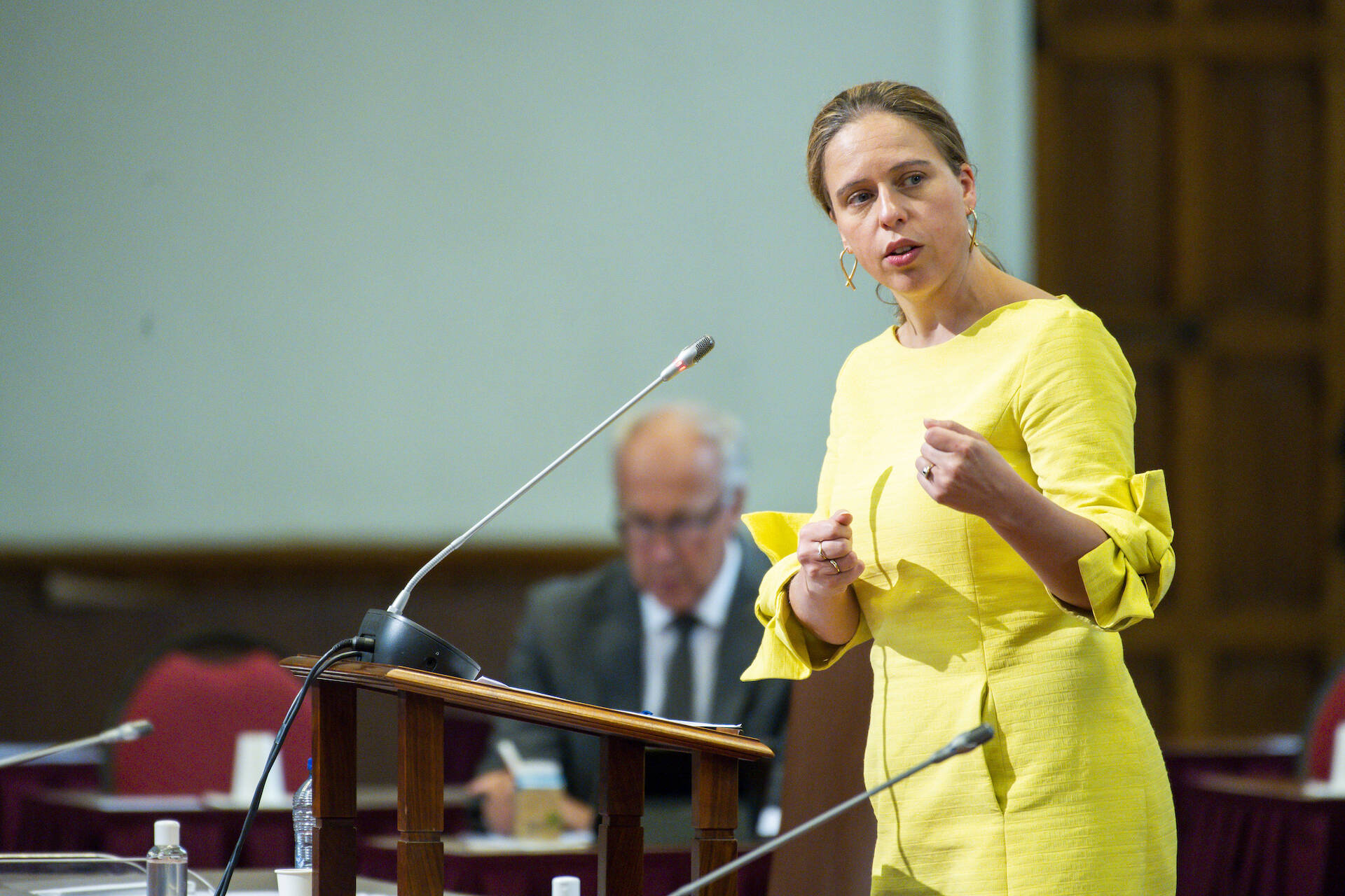 Minister Schouten (LNV) tijdens het debat op 7 juli 2020