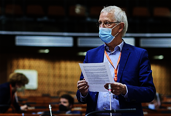 SP-senator Kox was in Straatsburg