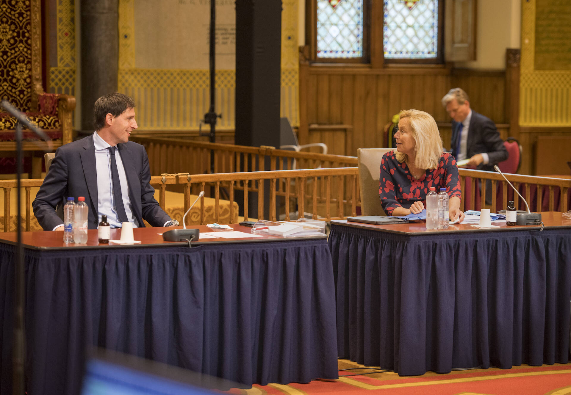 Minister Hoekstra (Financiën) en minister Kaag (Buitenlandse Zaken)