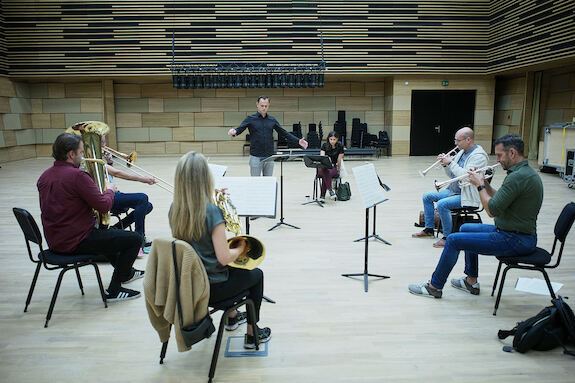 Repetitie Residentie Orkest voor Prinsjesdag 2021