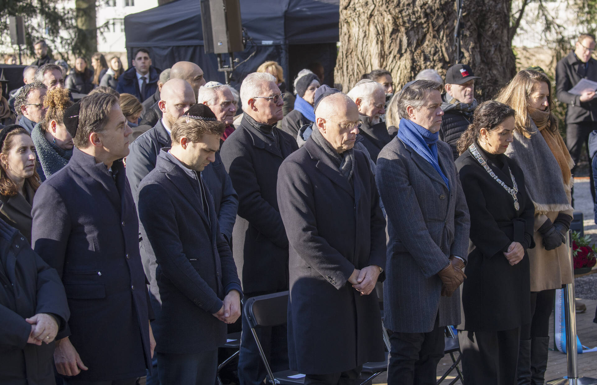 Tijdens de herdenking