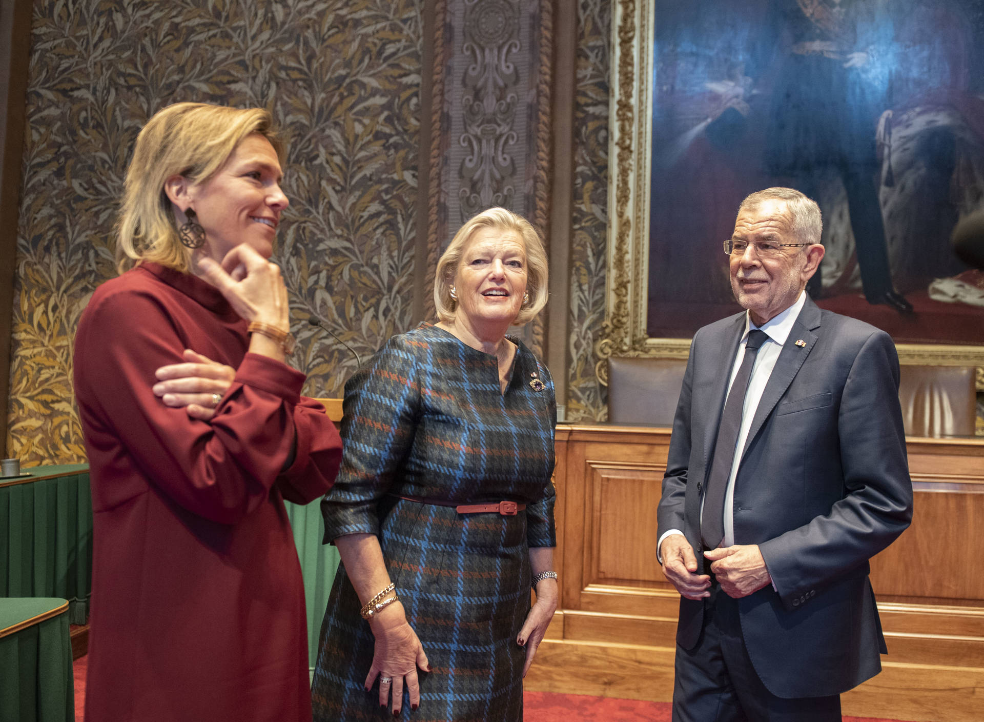 Rondleiding door de plenaire zaal van de Eerste Kamer