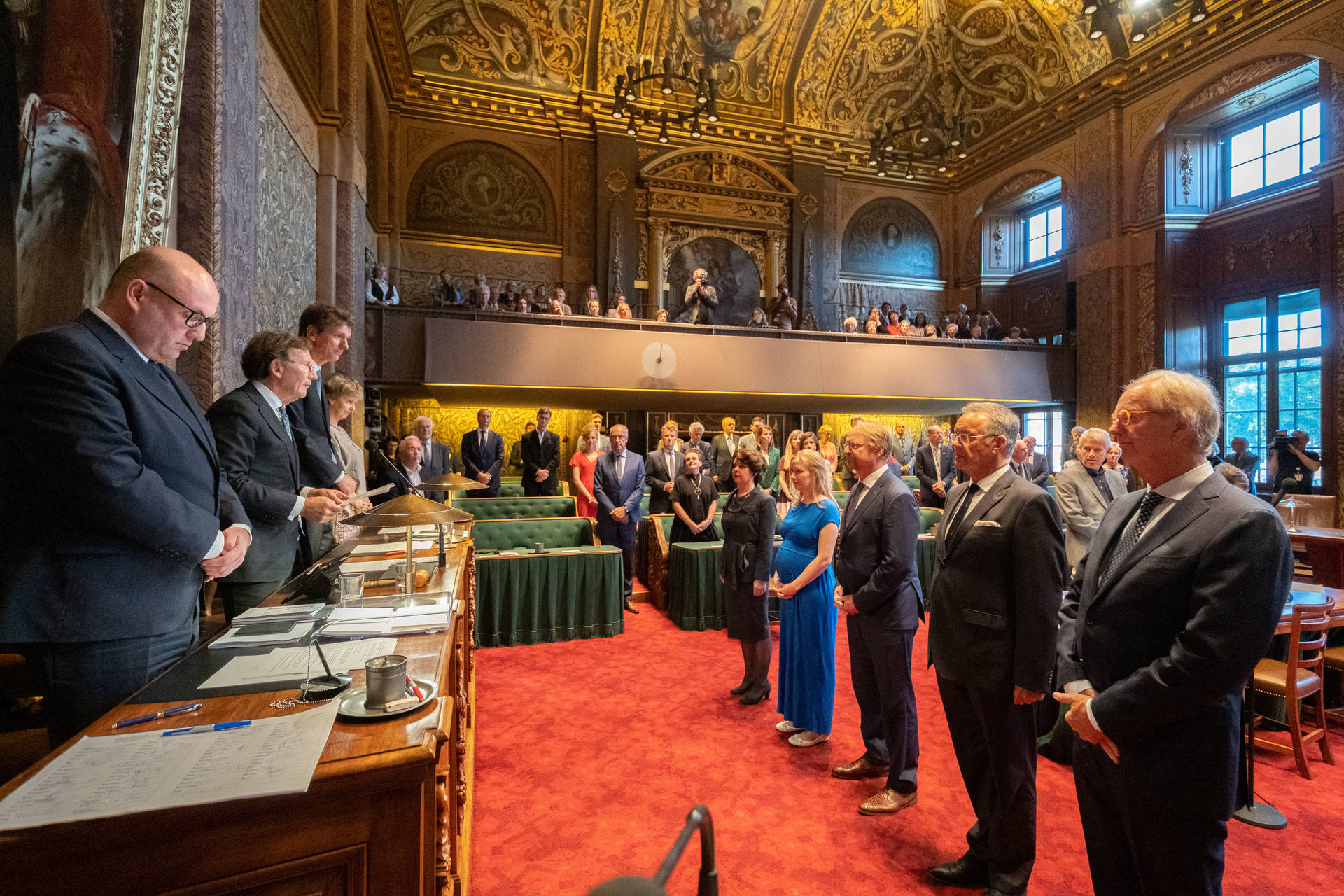 Nieuwe Eerste Kamer geïnstalleerd: vijf Kamerleden werden later geïnstalleerd