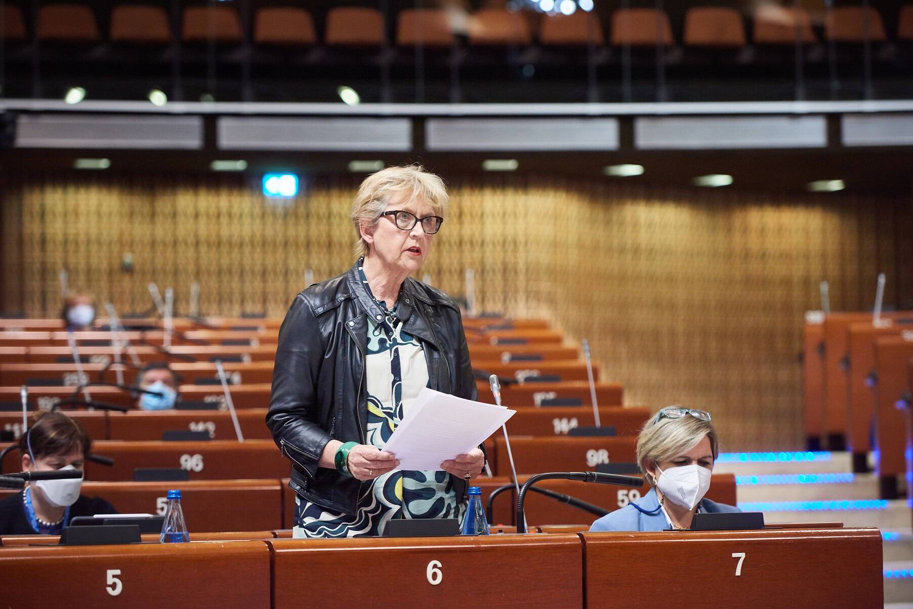 Reina de Bruijn-Wezeman (VVD) tijdens de PACE